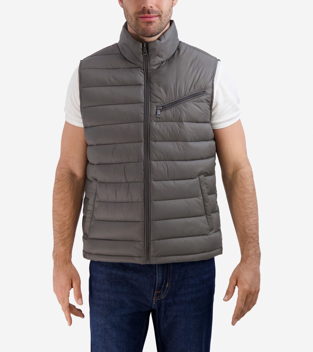 26.5” ZIP FRONT QUILTED VEST